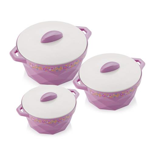 SELVEL DIAMOND CASEROL 3PC SET (SMALL)